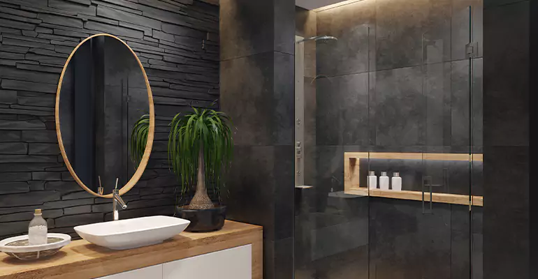 Bathroom Floor Tile Remodel in Boonville